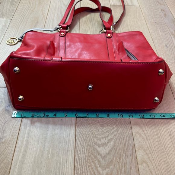 A. Bellucci Red Leather Shoulder Bag - Picture 11 of 14